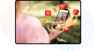 person holding phone